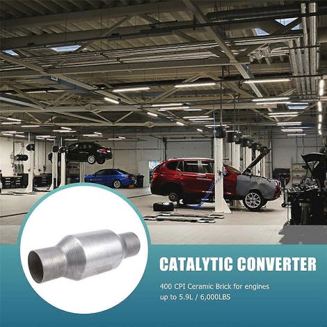 1 pièce de convertisseur catalytique universel filé de 2,5 pouces 425250 pour échappement--
