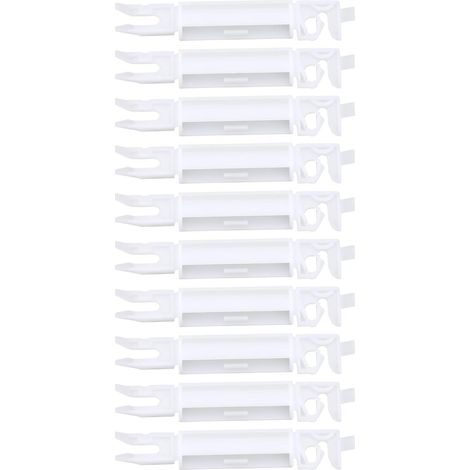 Store 10 pièces clips de fixation décoratifs pour panneau de pare-brise avant automobile kit de réparation en plastique clip 812388 Compatible avec Citroën C2 Blanc (1/5)