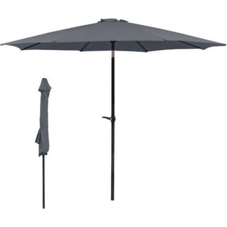 Faltbarer Sonnenschirm Ø 300 cm, praktischer Reiseschirm, funktionaler Strandschirm für Balkon, Garten, Strand, Außenbereich (1/4)