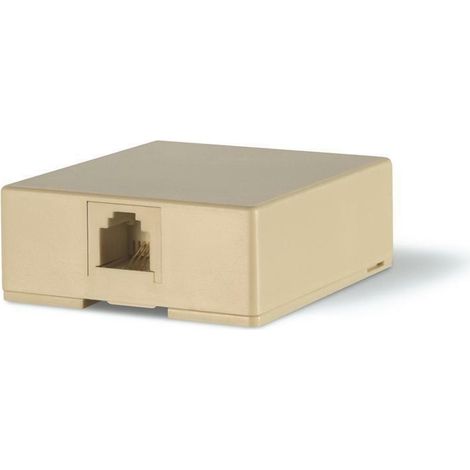Scame presa parete per 1 plug 6/4 avorio 180.701