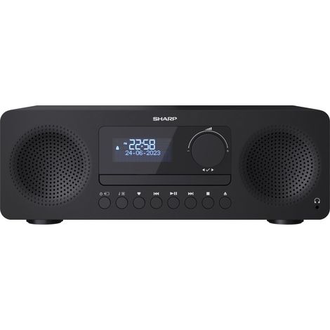 SHARP HiFi-Anlage XL-B720D, All-in-one, schwarz, DAB+, Bluetooth, MP3, CD (1/5)