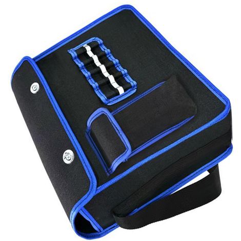 Sac à outils d'électricien en toile épaisse, grande capacité, multifonctionnel, organisateur d'outils de réparation (1/5)
