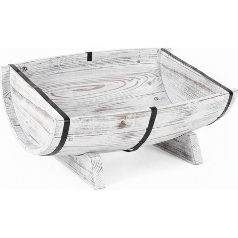 Mezzabotte abete sbiancato, 50x34x21 cm