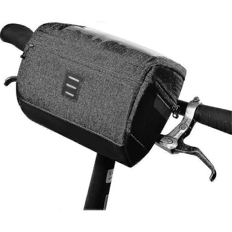 Sacoche de guidon de vélo, sacoche avant étanche avec support pour téléphone à écran tactile, sac de rangement de 3 litres pour VTT et vélos de course (1/5)