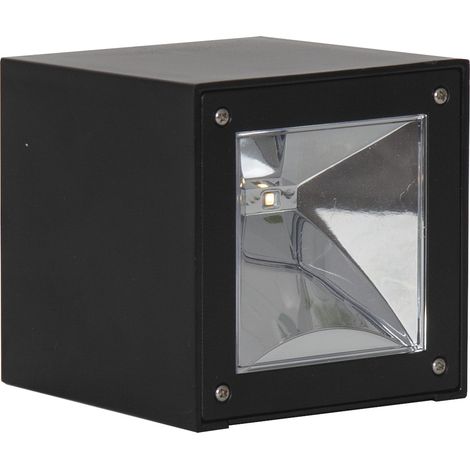 LED-Solar-Wandleuchte"Wally Cube" 20LM (1/5)