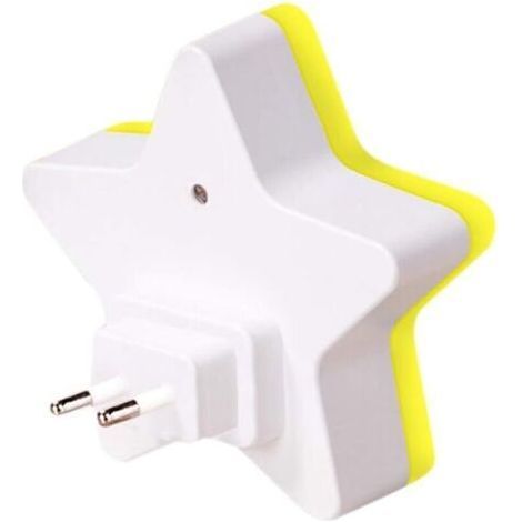 2 Single plug-in led night light, sensor, five-pointed star led lamp (1/5)