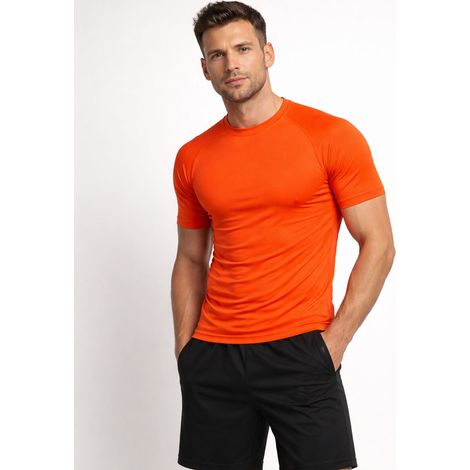T-shirt sportiva termoattiva arancione Recea L