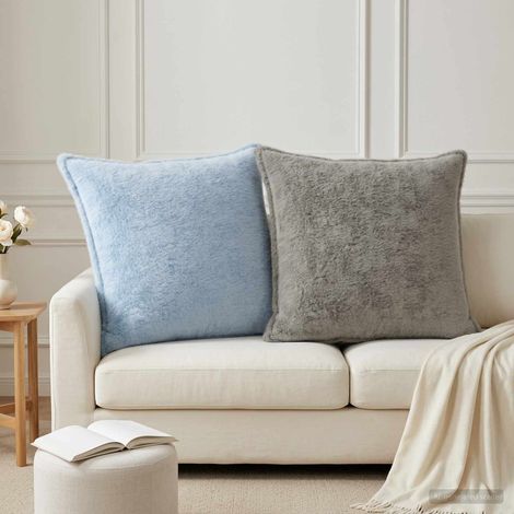 vidaXL Cushion Cover 6 pcs HOUTEN Light Grey 65 x 65 cm (1/5)