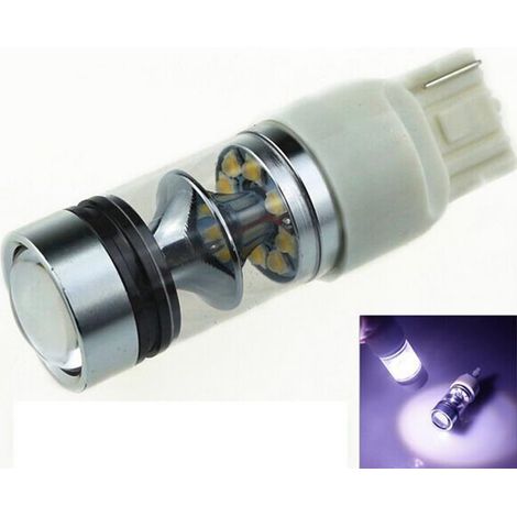 4 Stück 100 W 850lm W21/5 W LED Feux de stop blancs12 V-24 V T20 Ampoules arrêt voiture 7443 feu arrière (1/5)
