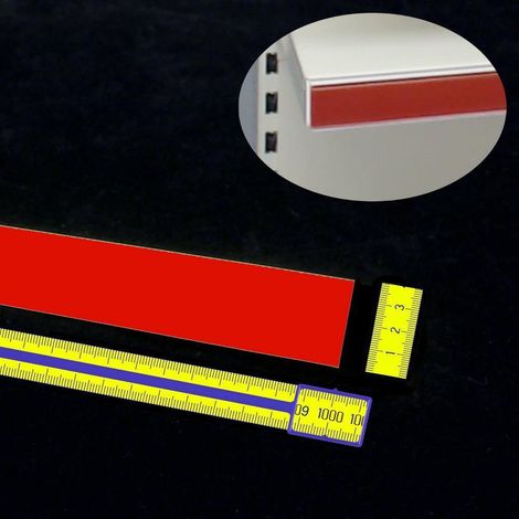 Einlegefolie rot 39mm breit UNIVERSAL MTFOL001