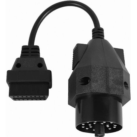 Adaptateur connecteur OBD2 femelle 20 broches vers 16 broches pour BMW E36 E39 X5 Z3, câble de diagnostic auto, pièce de rechange compatible véhicules. (1/5)