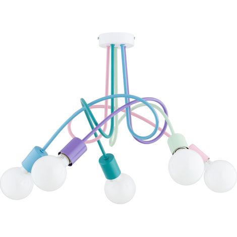 Plafonnier enfant TANGO multicolore bras 5xE27 Alfa (1/2)