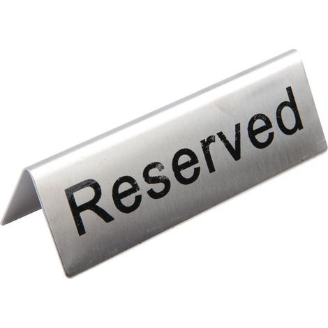 Chevalets de table en acier inoxydable réservé (Lot de 10) - Ref U051 - Olympia (1/2)