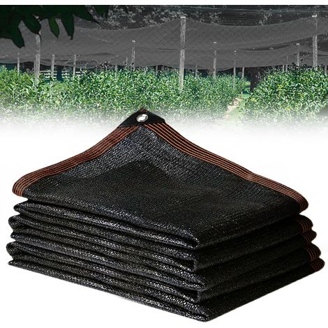 Filet d'ombrage 2 x 3 m, ombrage pour auvent de terrasse, filet d'ombrage respirant avec œillets, filet d'ombrage léger 90 % taux d'ombrage, résistant aux UV, filet d'ombrage pour serre, jardin (1/5)