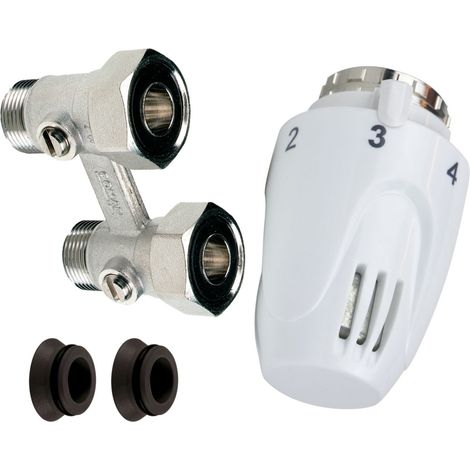 kit thermostatique - altech - tête et module - droit 3/4 - pour insert intégré - altech