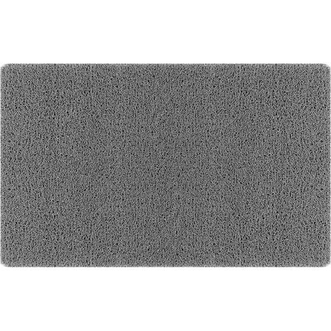 Tapis de bain texturé en luffa, structure poreuse, convient aux salles de bain et salles de douche (gris)5080) (1/5)