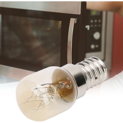 Lot de 10 ampoules E14 en cuivre nickelé résistant aux hautes températures (300 °C) pour four à micro-ondes, 25 W (1/5)