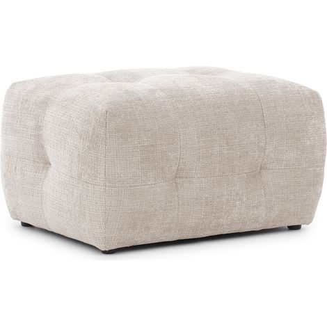 Diane - pouf en velours texturé - beige