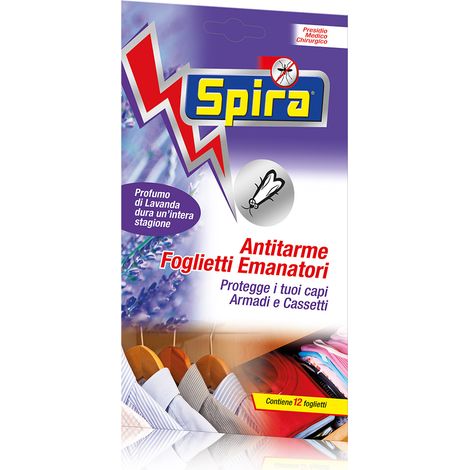 ANTI TARME CF 12 FOGLIETTI EMANATORI ANTITARME PER ARMADI RIPOSTIGLI (1/2)