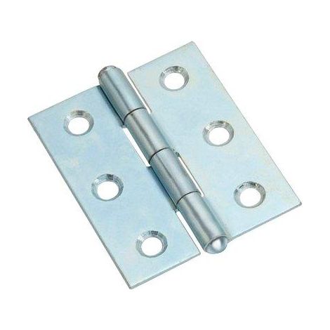 CERNIERA MEZZA LARGA 838 VALTOCE - ACCIAIO ZINCATO PERNO FISSO  MM  70X50X1,5- 24 pezzi