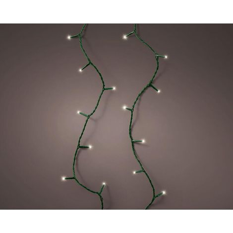 Connect LED-Lichterkette (zusammenschaltbar) Multifunktion 250 LEDs warmes Licht mit Blinkeffekt Outdoor grün 18,7 m