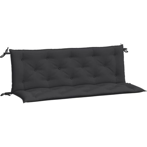 Maison Exclusive - Gartenbank-Auflagen 2 Stk. Schwarz 150x50x7 cm