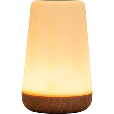 Lampe de Chevet Tactile Veilleuse, LED Lampe Rechargeable 13 Couleurs/5 Niveaux, Ajustable Enfant Lampes Nuit de Table Sans Fil pour Chambre à Coucher Salon Camping -1xTélécommandes (1/5)