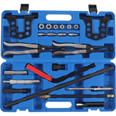 Kit de service pour culasse avec coffret de rangement robuste et pratique pour le démontage et montage des ressorts de soupape (1/5)
