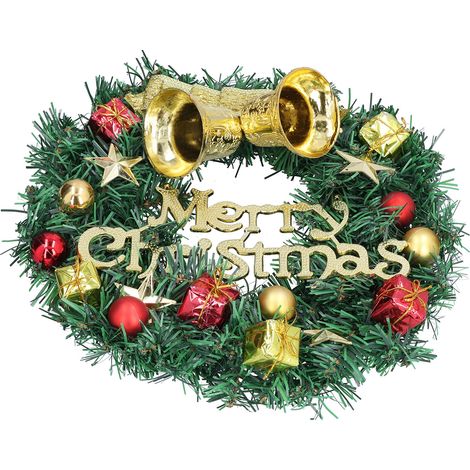 Weihnachtskranz, beleuchteter Weihnachtskranz für die Weihnachtsfeierdekoration (1/5)