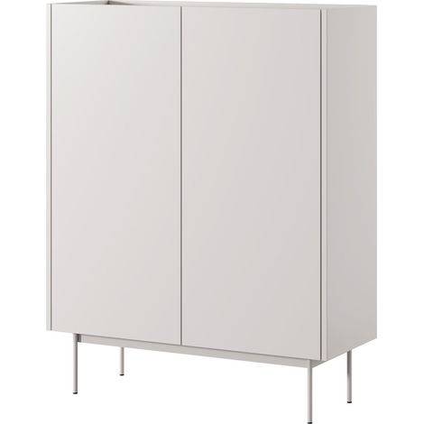 Cassettiera 97 cm, 2 ante, Cashmere / Rovere, 97 x 37 x 122 cm (1/5)