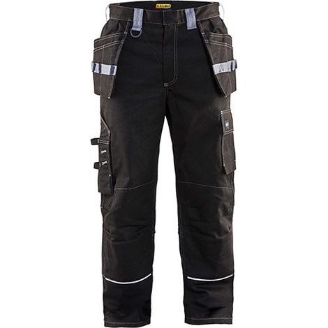 Pantalon de travail retardant flamme 1461 - Noir/Gris clair M - FR(44) - SE(C50) - Longues (1/2)