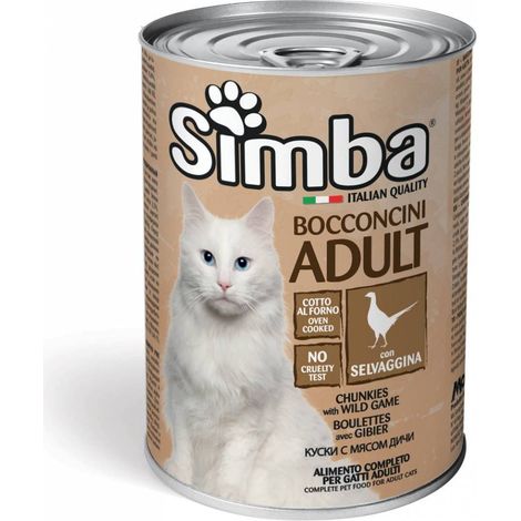 CIBO GATTO MONGE SIMBA 415 G BOCCONCINI SELVAGG - 24 pezzi