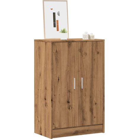 Mueble zapatero madera ingeniería roble artisan 60x35x92 cm vidaXL