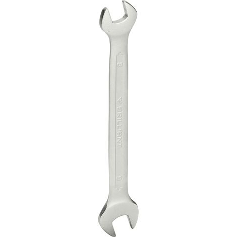 BRILLIANT TOOLS  llave de  boca  doble 8  x 9  mm BT010901 (1/4)