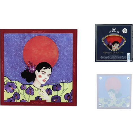 Carmani, sottobicchiere in vetro 13x13cm - H. Ozdemir, Waste away the night (carmani) (1/4)