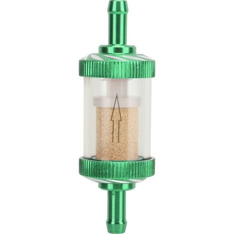 Filtre à essence pour moto, en ABS résistant à la chaleur, diamètre 6 mm, vert. (1/5)