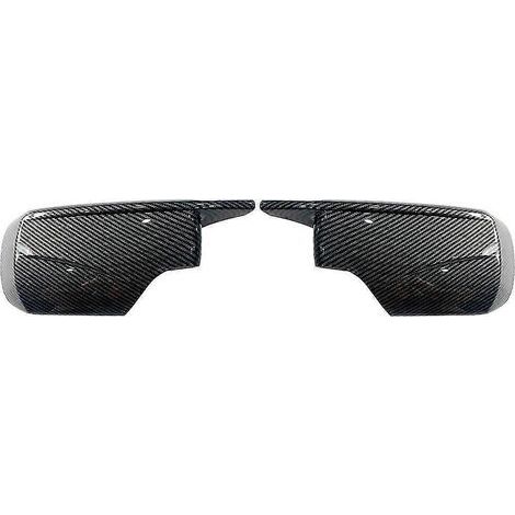 Außenspiegelkappe aus Carbonfaser / Schwarz für BMW E46 E39 4-Türer 325i 330i 525i 530i 540i 1998 1999 2000 2001 2002-2005--carbon fiber1