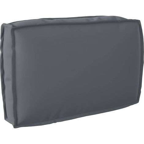 Kissen Anthrazit 60 x 40 x 12 cm Oxford-Stoff
