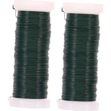2rouleaux Fil Métallique Flexible pour Plantes Attaches De Jardinage pour Fleurs Et Compositions Végétales Lien De Fixation Souple Et Résistant pour Plantes De Jardin (1/5)