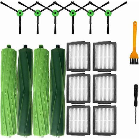 Accessoires et pièces détachées pour aspirateur robot iRobot Roomba Combo I5 / I5+ / J5 / J5+ : brosse latérale principale, filtre HEPA. (1/5)