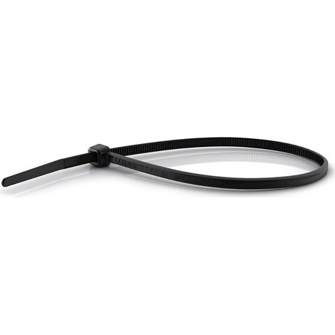 Unex 2249-0 collier de serrage noir. 4.8mm x 370mm. Sachet de 100 pièces. (1/3)