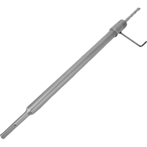 Kit de scies cloches 80mm à queue ronde, mèches carbure coupe-trous avec tige de liaison 350mm pour béton ciment mousse brique mur (1/5)