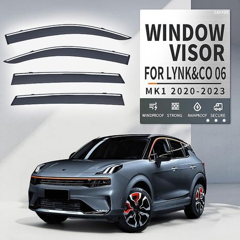 Déflecteurs de pluie pour vitres de voiture Weather Shields, accessoires pour LYNK&CO 06 2020-2023, déflecteurs de vitres, 4 pièces ( ) (1/5)