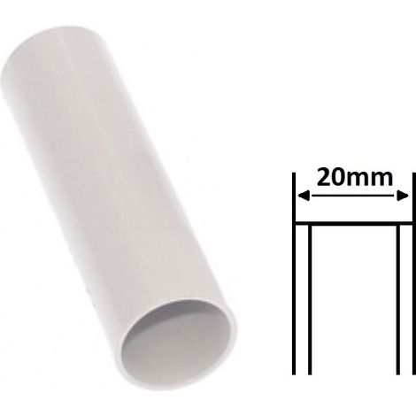 Manicotto per tubo rigido raccordo di giunzione 16 20 25 32 mm IP40 collegamento in PVC grigio RAL 7035  20 mm