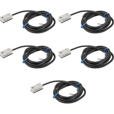 Interrupteur magnétique 5 pièces avec câble, capteur de proximité 100mA pour contrôle de circuit électrique, contact sec AC DC 5-240V (1/5)
