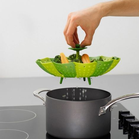 panier de fruits et légumes aliments silicone vapeur steamer plastique sac de cuisson sac vapeur (1/5)