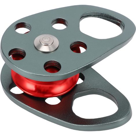 Poulie à plateau latéral fixe en alliage d'aluminium Mg pour mouflage grimpe traction remorquage 22KN montée double 11KN (1/5)
