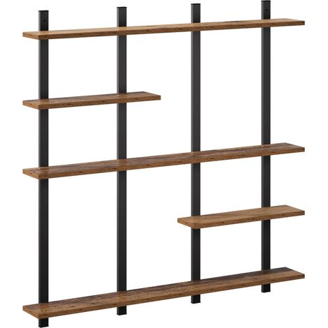Scaffale da parete Legno antico 102 x 13.5 x 102.5 cm vidaXL (1/5)