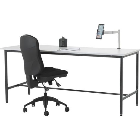 PROVOST - Table de travail Provost 2000 x 1000 mm - 4 pieds avec repose-pieds réglable