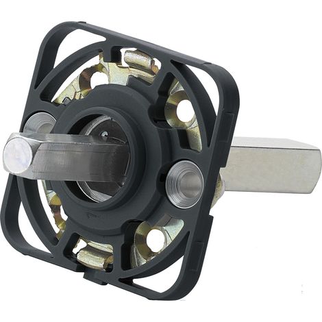 Hoppe Montagemodul eckig für Hoppe Türgriffe, Vierkant 10/72 mm, Stahl schwarz